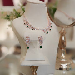 Lyra Green Neckline set