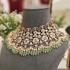 Saundarya mint green set