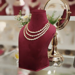 Zaibaa Polki Three Line Set