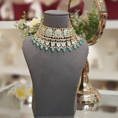 Poornima mint enameled set