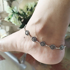 Anjana silver oxidised payal