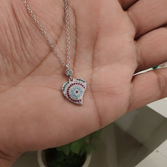Evil eye pendent Amb