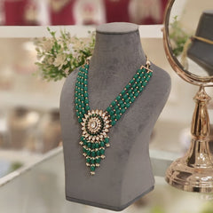 Hamida long Polki Set