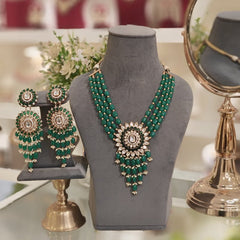 Hamida long Polki Set