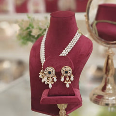 Jannat moissanite Long Necklace Set