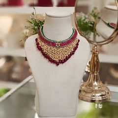 Parinithaa kundan necklace set