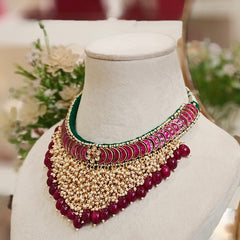 Parinithaa kundan necklace set