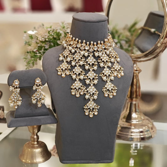 Aarani Paachi Kundan Set