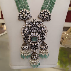 Manasvi moissanite Long set (Mint Green)