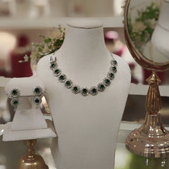 Candy Green Neckline set
