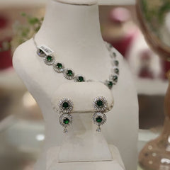 Candy Green Neckline set