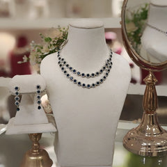 Roza Royal Blue double line set