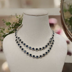 Roza Royal Blue double line set