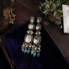 Almeda polki danglers (Aqua)