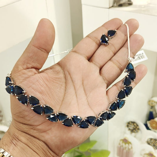 Amera Royal Blue necklace set