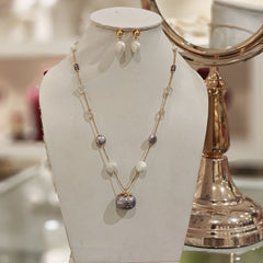 Triveni dark purple chain set