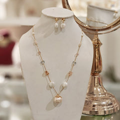 Triveni off white chain set