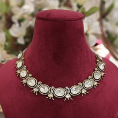 Aadhira Antique polki neckline