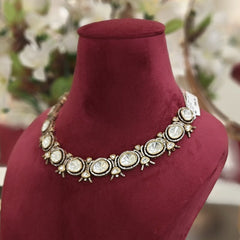 Aadhira Antique polki neckline