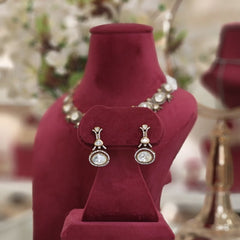 Aadhira Antique polki neckline