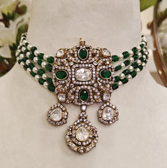 Anaika moissanite choker set