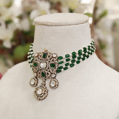 Anaika moissanite choker set