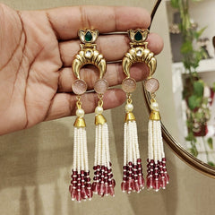 Dharni Heritage earrings (Pink, Red)