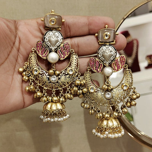 Aheliya Heritage chaandbali jhumka
