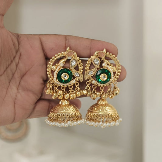 Vijya Heritage Polki jhumka