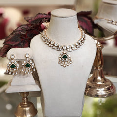 Aaravali moissanite polki set