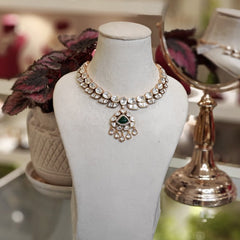 Aaravali moissanite polki set