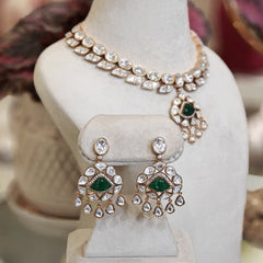 Aaravali moissanite polki set