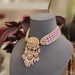 Aaryash Pink Polki Set