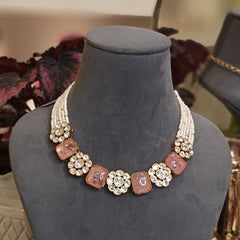 Charisma Pink Polki set