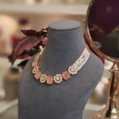 Charisma Pink Polki set