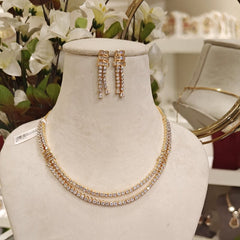 Amelia Cz Necklace Set