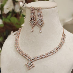 Daisy Rose Cz Necklace Set