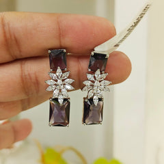 Folie Rhodolite Earrings