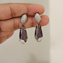 Iraa Purple Earrings