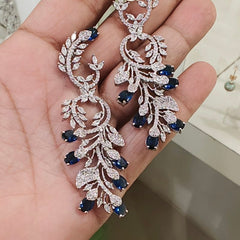 Unicorn Blue AD Earrings
