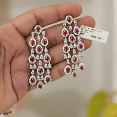 Amelia Hot Pink AD Earrings