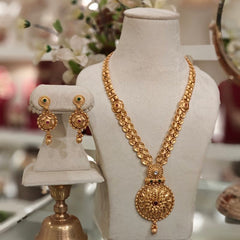 Sarika Golden Long Set