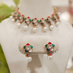 Chitra Navarattan kundan Set