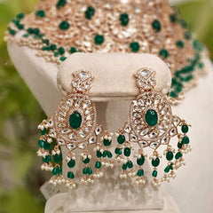 Avni Bridal Green Polki Set
