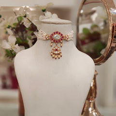 Amira choker set (ruby)