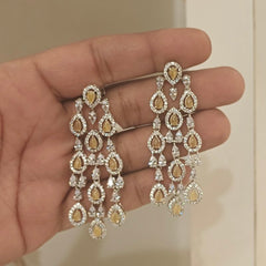 Amelia yellow AD earrings