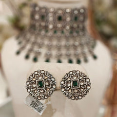 Ratna Green Polki choker