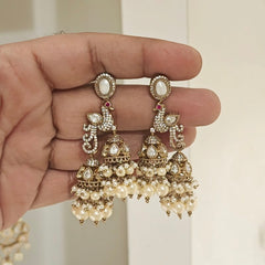 Mayur Designer jhumka (Pearls)