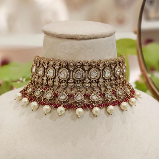 Rasika polki Neckline Set