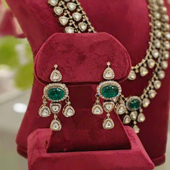 Rahat Antique polki double line set